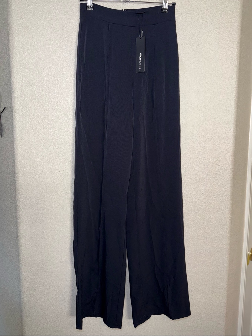 NWT Fashion Nova High Waisted Dress Pants in Black Size XS